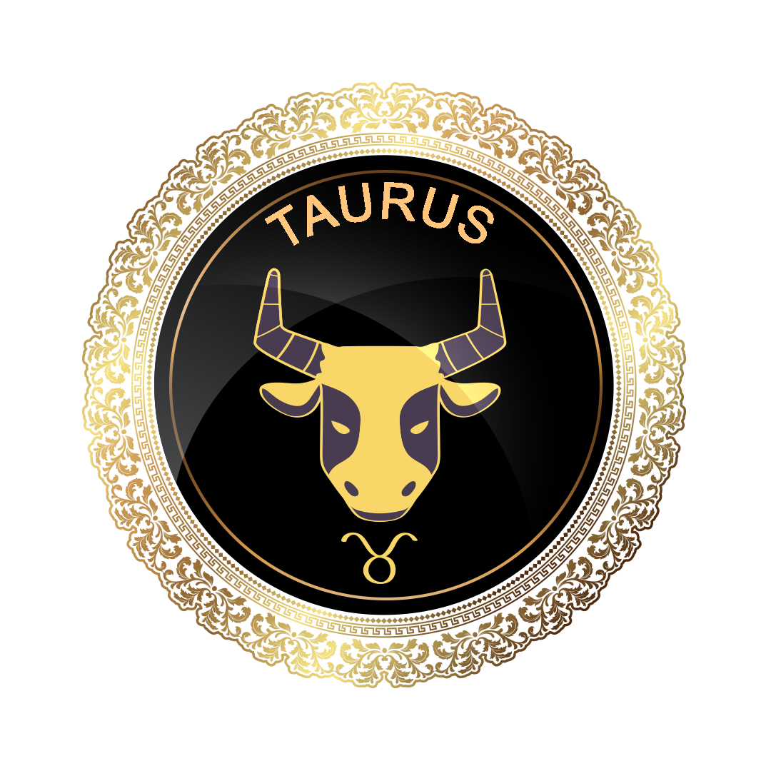 Taurus png, Taurus gold zodiac symbol png, Taurus gold symbol PNG, gold Taurus PNG transparent images download